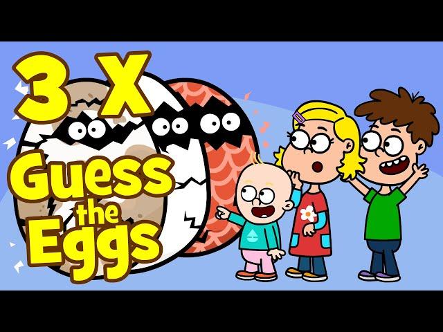  Guess The Eggs | Children's Song Guessing Game - Quiz Song | Hooray Kids Songs & Nursery Rhymes