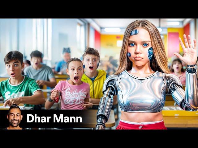 A.I GIRL Is SENT TO SCHOOL As An Experiment! | Dhar Mann Studios