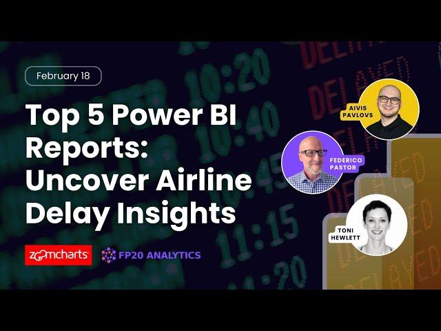 Top 5 Power BI Reports: Uncover Airline Delay Insights ⏱️️