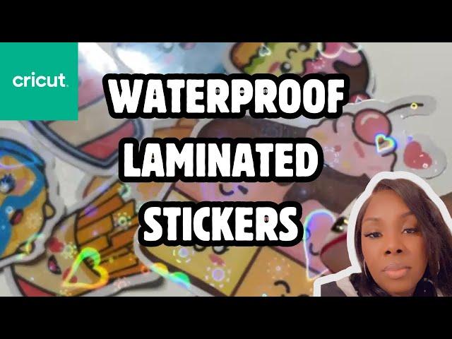 Easy Cricut Tutorial: How to Make Laminated Holographic Waterproof Stickers