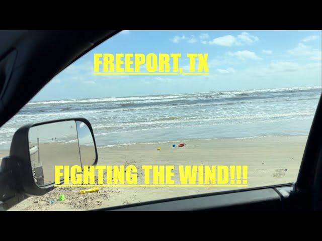 Fishing Freeport Texas and FIGHTING THE WIND!