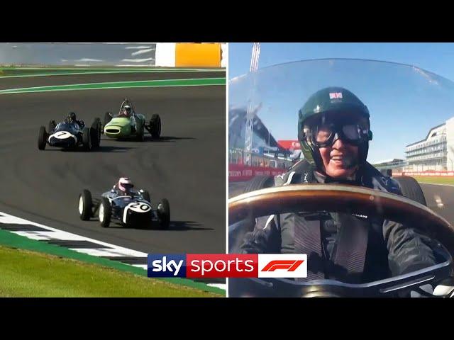 Jenson Button, Martin Brundle & Johnny Herbert race Stirling Moss' vintage F1 cars!