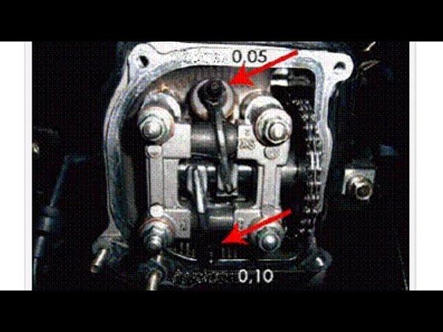 Регулировка клапанов на 4-х тактном скутере.