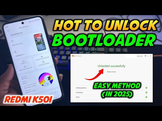 How to Unlock Bootloader on Redmi K50i  | 100% Working Method (2025 Guide)