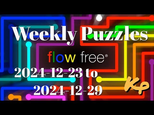 Flow Free - Weekly Puzzles - Scanline Challenge - 2024-12-23 to 29 - December 23rd to 29th 2024