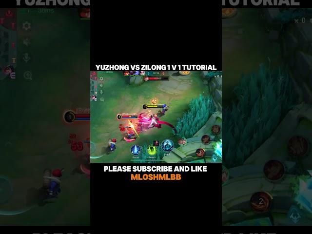 YUZHONG VS ZILONG 1 v 1 Tutorial - YUZHONG GAMEPLAY-MLBB