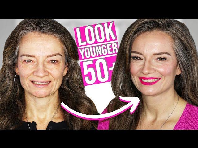 5 TIPS that will make you LOOK YOUNGER after 50 | DRUGSTORE PRODUCTS ONLY!
