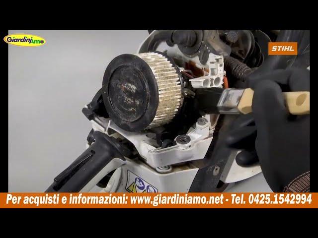 Come pulire correttamente il filtro dell'aria della motosega STIHL HD2