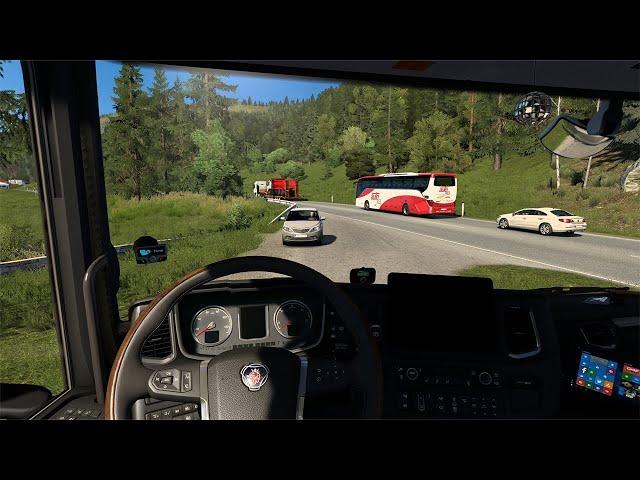 Realistick POV Driving Scania V8 | Euro Truck Simulator 2