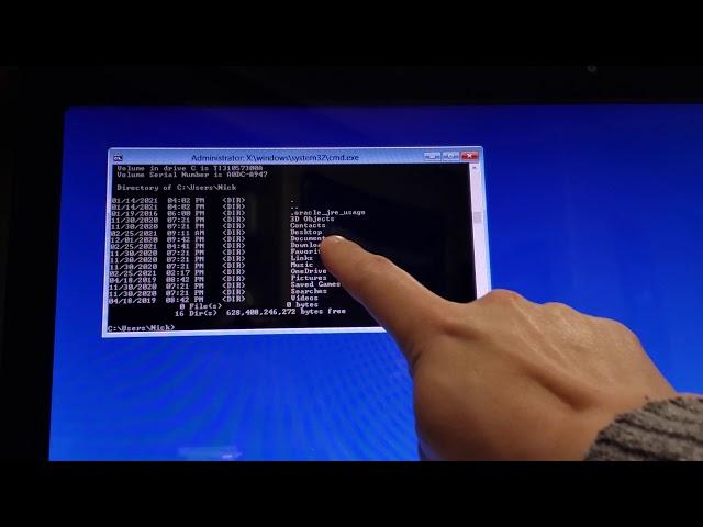 Using the command prompt to copy or recover files from your failing hard drive