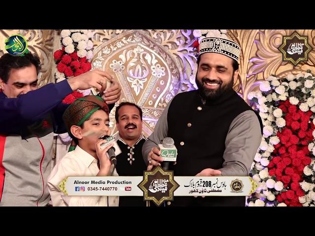 Qari Shahid apne Madine k Shagird ko Naat parhaty howy Lajpalan da lajpal madine wala | alnoor media