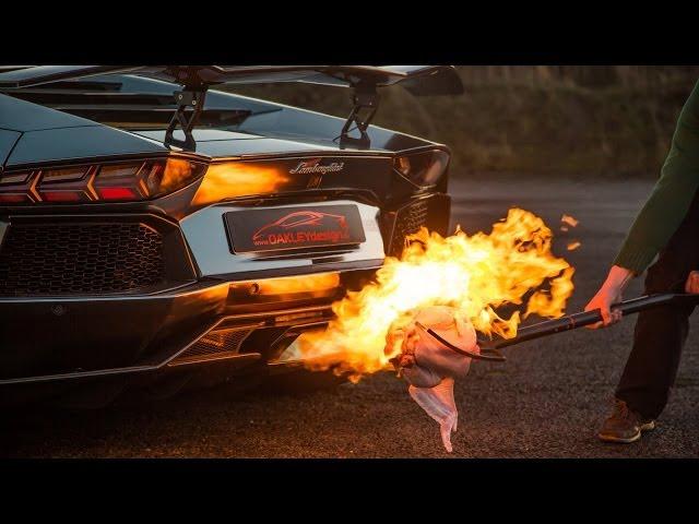 Lamborghini Aventador Cooking the Christmas Turkey