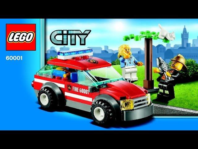 60001 LEGO Fire Chief Car City Fire (instruction booklet)