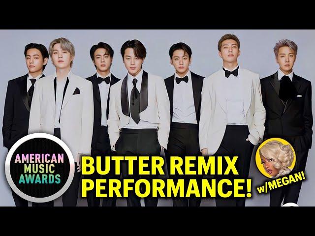 BTS & Megan Thee Stallion 'Butter Remix' Performance AMAs 2021