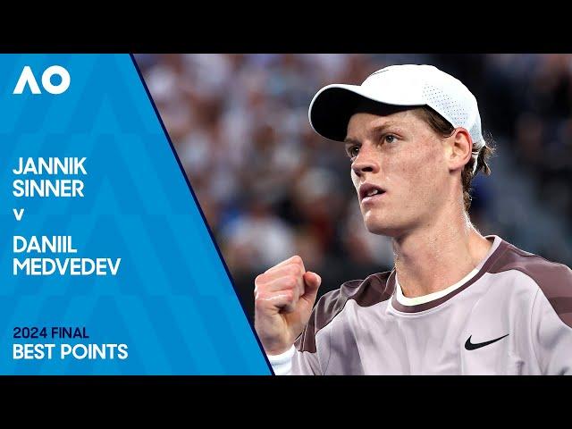 Jannik Sinner v Daniil Medvedev | Best Points | Australian Open 2024 Final