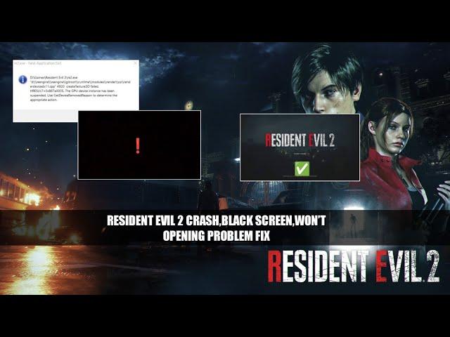 How to fix Resident Evil 2 Black Screen, Won't openning ,Direct X Error problem solve|| 100% Working