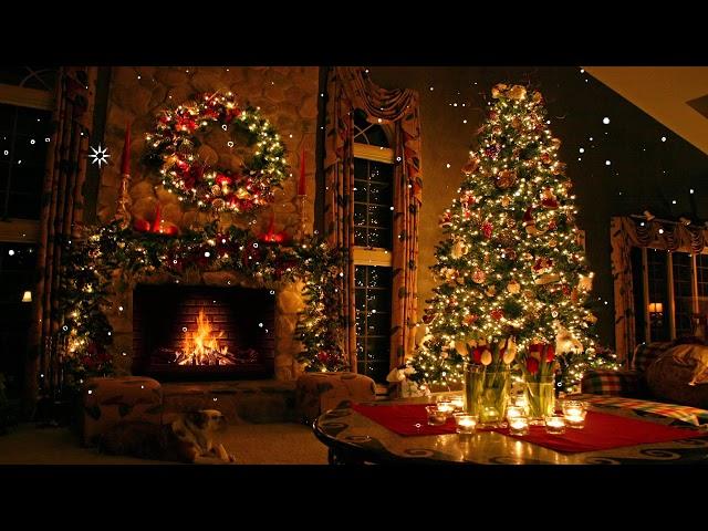 Nat King Cole,Frank Sinatra,Dean Martin,Bing Crosbey Classics Christmas with Fireplace