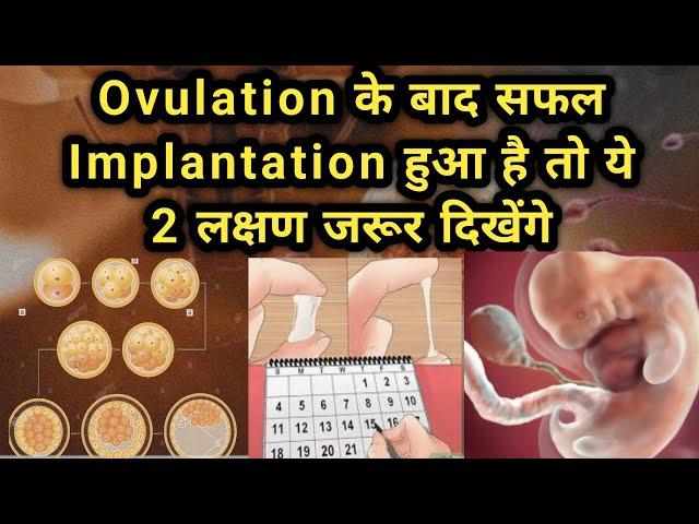 Ovulation ke Baad Safal Implantation hone par ye 2 lakshan jarur dikhte hai | Pregnancy symptoms