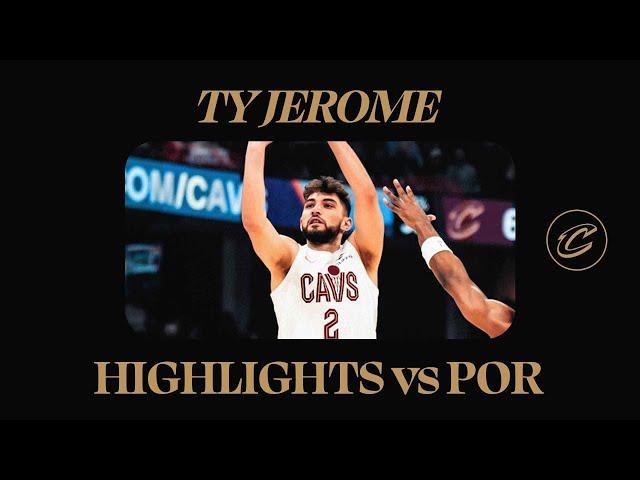 Cavs vs Trail Blazers | Ty Jerome Highlights | 3.2.2025