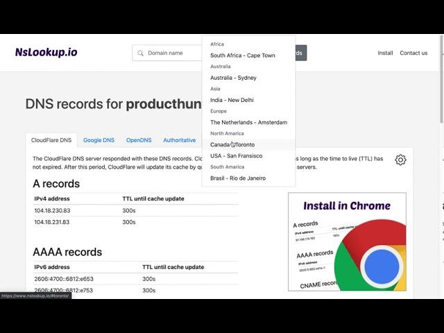 NsLookup - A simple and powerful tool for querying DNS records