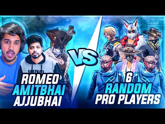 Ajjubhai, Amitbhai & Romeo Vs World Best Pro Player- Can We Win?- Garena Free Fire