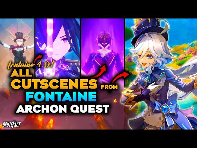 All Fontaine Archon Quest Cutscenes | Genshin Impact 4.0 Fontaine Cinematic Cutscenes