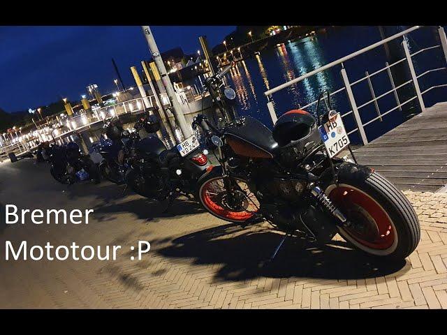 Abendliche Biketour quer durch Bremen l Bremer Motovlog l KawasakiVN800Bobber l Braaapkalan l