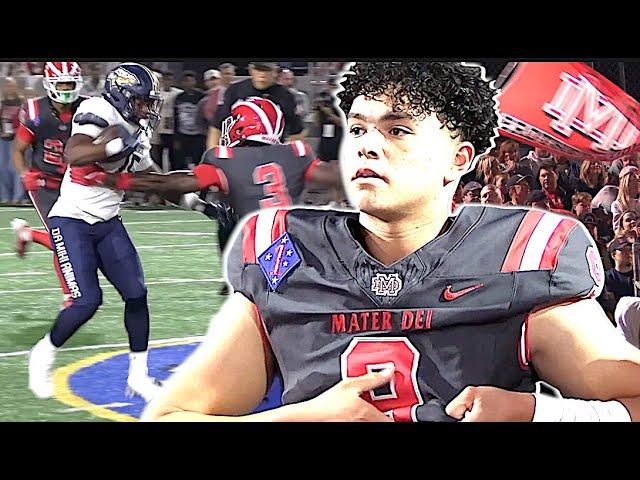 Game Got UGLY Quick | #1 Mater Dei vs #3 St John Bosco | Battle for TOP Team in the Nation !!