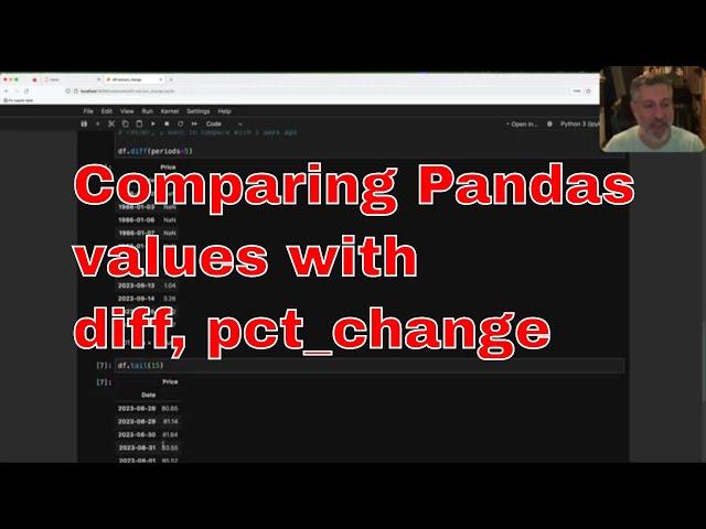 Comparing values in Pandas with "diff" and "pct_change"