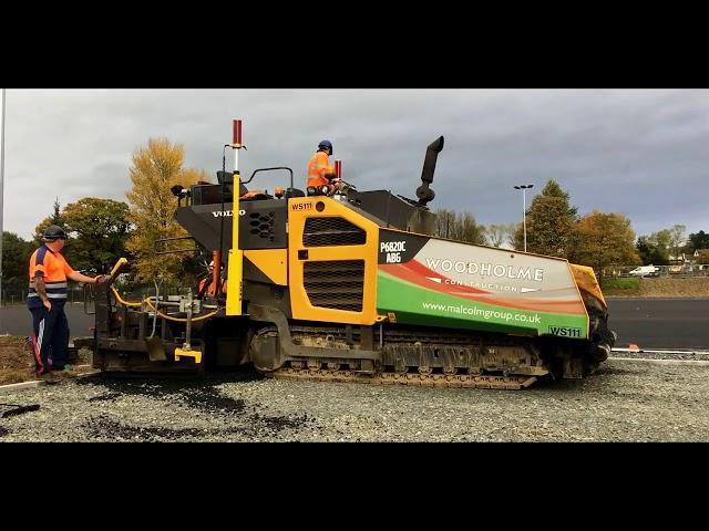 MOBA Laser Leveling on Paver