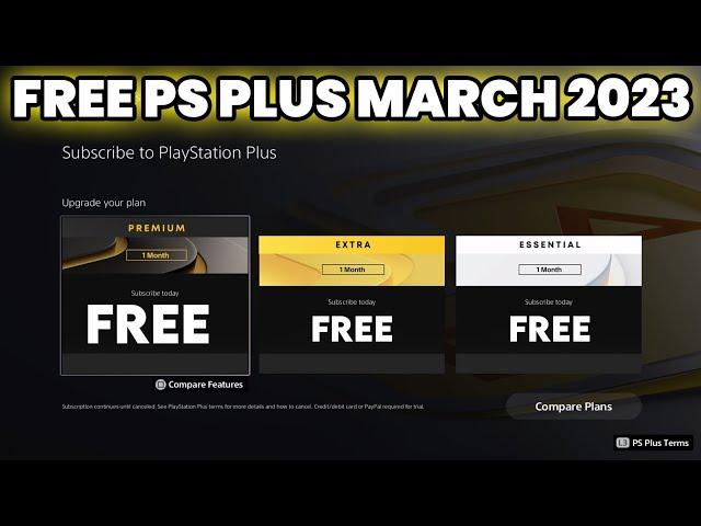 HOW TO GET FREE PS PLUS MARCH 2023 FREE PLAYSTATION PLUS GLITCH WORKING NOW!