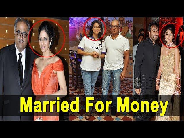 Bollywood Actresses Who Married for Money