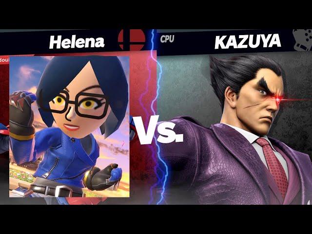 Super Smash Bros. Ultimate (Switch) - Helena (Mii Brawler) vs. Kazuya (CPU Lv. 9)