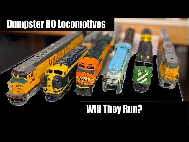 Unboxing HO Locomotives from a Dumpster with my Girlfriend & Sister