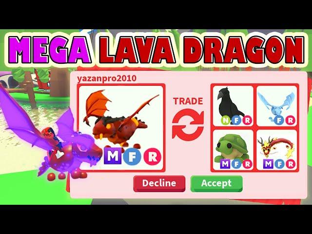 NO WAY  I TRADED MEGA LAVA DRAGON IN 2023 IN ADOPT ME! ROBLOX