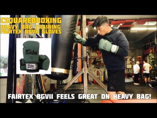 HEAVY BAG TRAINING- Fairtex BGV-11 F-Day Muay Thai Boxing Gloves/ BEST SYNTHETIC LEATHER GLOVE YET?