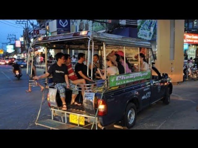 How/where to get the baht bus from Pattaya to Jomtien!