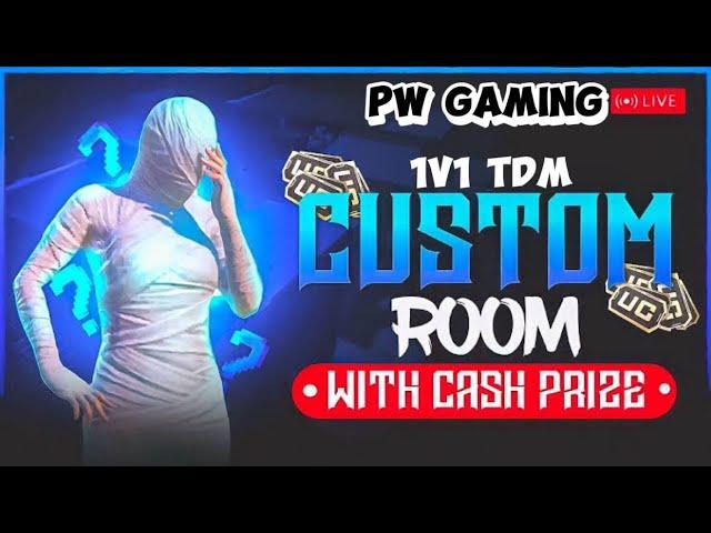 PUBG MOBILE 1V1 TDM ROOM LIVE | PUBG MOBILE LIVE CUSTOM ROOMS | PRICE & UC GIVEAWAY | PW GAMING