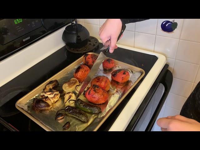 How to make Roasted Tomato Salsa, recipe by Isabel Eats