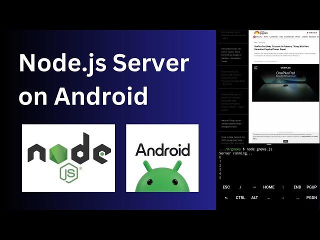 Node.js server on Android