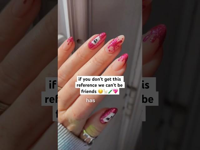trying "the poison for Kuzco" drippy nails #nailart #holotaco #diynails  #nailinspo #disney