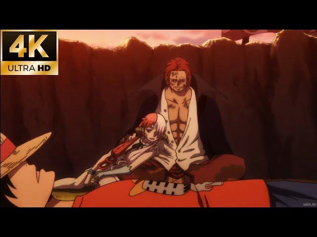 Shanks Uses Conqueror's Haki to protect Uta English Dub | One Piece Film Red 2022 (4K)