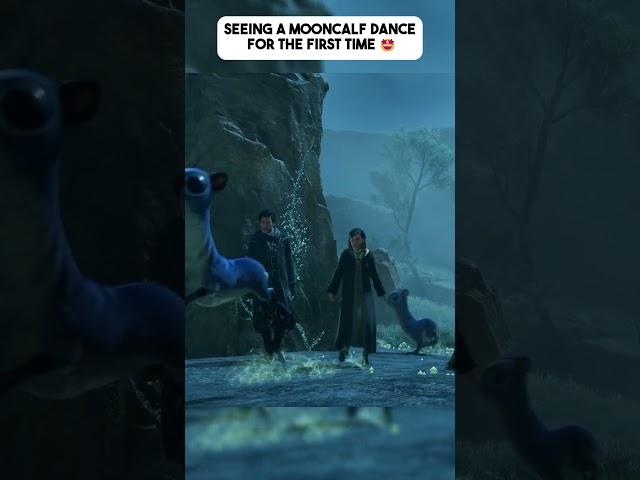 Seeing a Mooncalf Dance for the first Time  #hogwarts #hogwartslegacy #mooncalf #mooncalfdance