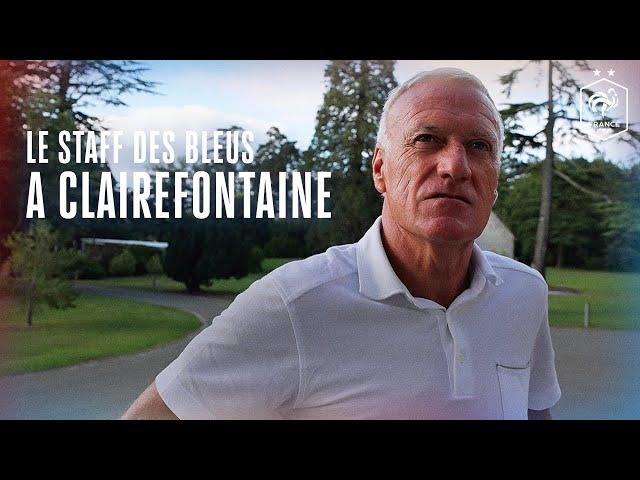 Le staff des Bleus à Clairefontaine