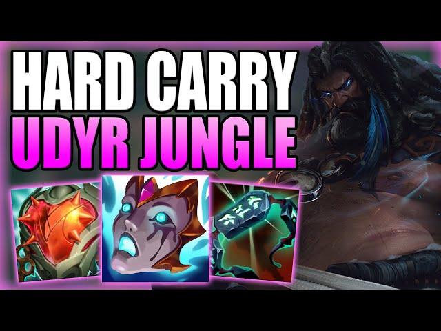 THIS IS HOW UDYR JUNGLE CAN HARD CARRY DIFFICULT SOLO Q GAMES! - Gameplay Guide League of Legends