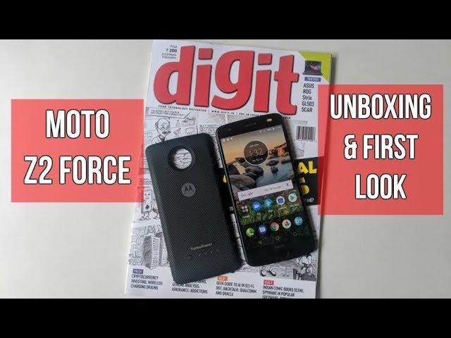 Moto Z2 Force Unboxing & Drop Test | Digit.in