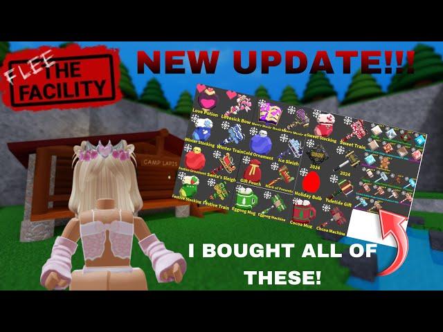 BUYING ALL THE NEW ITEMS!!! Flee the Facility Christmas and Valentine's Update