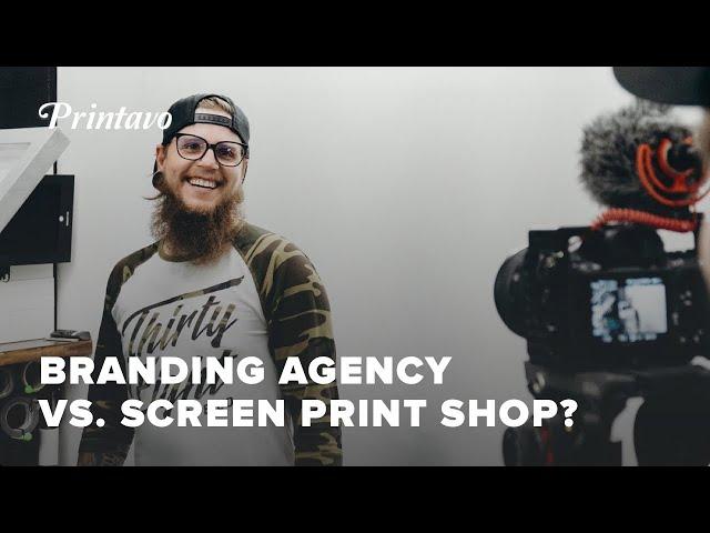 Branding Agency vs Screen Printing Shop with Golden Press Studio