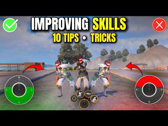 Improving Skills 10 Tips & Tricks For Beginners | 99% Headshots, Fast Aim, | Joystick Fast Movement