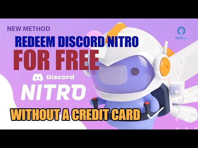 How To Redeem Discord Nitro For Free Without A Credit Card 2024 [ New Method]